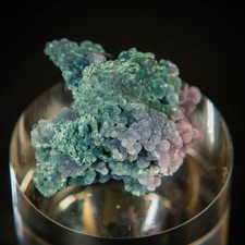Rare Bi-Color Grape Agate 22g Purple Green Botryoidal Chalcedony Indonesia picture