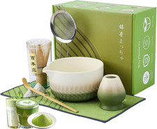 Matcha Whisk Set, 7Pcs Matcha Kit, Ceramic Matcha Bowl Set with Bamboo Whisk picture