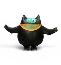 Original Vintage Black Nauga Monster Uniroyal Naugahyde Advertising Doll 14” picture