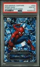 2024 Topps Chrome Sapphire Marvel Spider-Man Sapphire Selections SS-2 PSA 10 picture