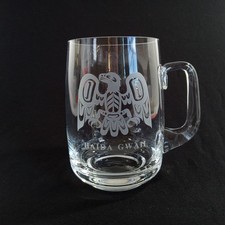 Vintage Bill Reid Haida Gwaii Eagle Ghuut Etched 5