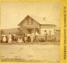 Santee Sioux Indian Reservation Agents Residence, Nebraska 1870s SJ Morrow E585 picture