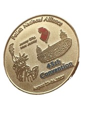 Vintage Gold Tone Polish National Alliance 45th Convention 2007 New Jersey Pin picture