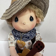 Vintage 1985 Precious moments  Mickey Cowboy Doll Applause Guitar 4825 NWT picture
