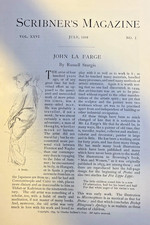 1899 Artist John La Farge illustrated picture