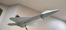 Lockheed Martin F22 Raptor Desk Display Model Airplane,  15 Inches picture