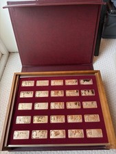 Franklin Mint The 100 Greatest Americans Collection Bronze Ingots MINT CONDITION picture