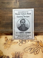 Vintage Shumway’s Handy Culture Book Canning Recipes Seed Catalog Gardening picture