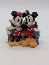 Vintage Disney’s Mickey Mouse & Minnie Mouse Ceramic “ At The Movies “ Figurine picture