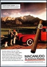 2006 Macanudo Cigar Vintage Print Ad Antique Truck Ranch Yellow Lab Dog Wall Art picture