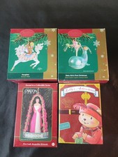 Hallmark Heirloom & Carlton Christmas Ornaments Set Of 4 - 2002 & 2004 Editions picture