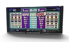 IGT Triple Diamond Slot Machine Authentic Paytable Top Glass Panel picture