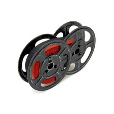Black / Red Ribbon on METAL SPOOLS for Olivetti Typewriter Portable Lettera 32 picture