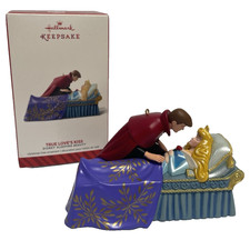 2014 Hallmark Disney Aurora Sleeping Beauty True Love's Kiss Ornament & Box picture
