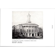 The Merchants' Exchange Neo-Classic Philadelphia PA Vintage Print STF-UP1 picture