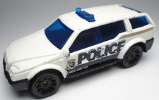 2014 MATCHBOX CRIME SQUAD SPORT SUV POLICE UNIT 586 WHITE DIECAST 2 7/8