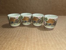 Cup Tea / Sake Japanese Vintage x4 MCI Japan picture