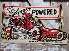 VINTAGE HONEST CHARLEY PORCELAIN SIGN 30