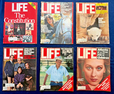 Lot of 6 Vintage LIFE Magazines 1981-1987 Brooke Shields Meryl Streep Reagan Pop picture