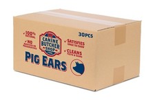 Large Pig Ears for Dogs, All-Natural Dog Chews, 30 Ct 30 Count (Pack of 1) picture