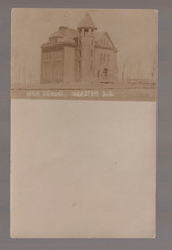 Alcester SOUTH DAKOTA RPPC 1908 HIGH SCHOOL nr Berestord Alsen Hudson SD B3 picture