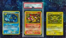 2009 Pokemon ARTICUNO MOLTRES(PSA) & ZAPDOS Holo Set | Supreme Victors NM picture