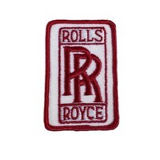FABULOUS VINTAGE STYLE ROLLS ROYCE EMBROIDERED IRON-ON PATCH picture