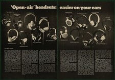 Stereo Headphones Superex Pickering Pioneer Koss Vintage Pictorial Article 1975 picture