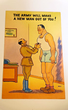 Tichnor Bros. Humor Militaria U.S. Army Postcard 