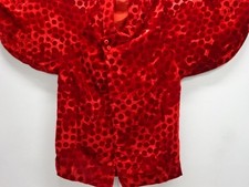 7866265: JAPANESE KIMONO / ANTIQUE COAT / TAISHO ROMAN  / VELVET / DOTS picture