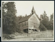 Old abandoned Baptist church in Latonville 1900 California Old Photo picture