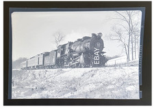 2/18/45 Pennsylvania RR PRR No. 1080 4-6-0 Locomotive Wawa PA Photo Negative picture