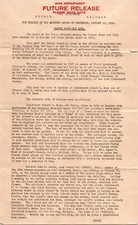 Vtg Document 1932 US War Department News Release Cheney Award Army Air Corps picture