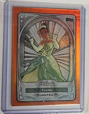 2025 TOPPS DISNEY MINTED SILVER CARD Orange /25 Princess TIANA  picture