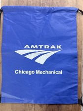 Amtrak Mechanical Department Drawstring Backpack/Bag  Employee Appreciation Day picture