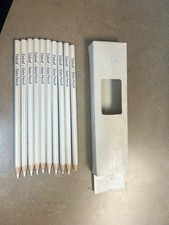 Vintage UNICEF Woodcase Slate Pencils - Full Set of 10 with Original Box NOS picture