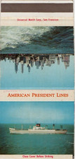 American President Lines-Shipping -Vintage Match Cover picture
