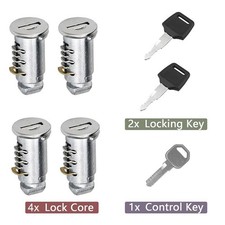 4 Pack Key Replacement For Thule Lock Cores Thule Key Cylinder Roof Rack Lock picture