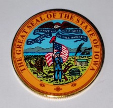 Iowa State Seal Challenge Coin picture