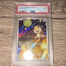 Pokémon PSA 9 2025 CBB3 CS Meowth #07 Chinese Holo Trading Card picture