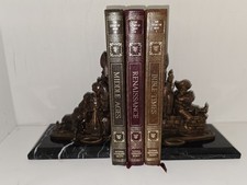 *RARE 2005 Disney Pirates of the Caribbean *Marble-Bookends *Set Limited #/1000  picture