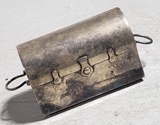 Vintage Pirate Treasure Chest Treasures Jewelries Trinket Box Silver Toned. picture