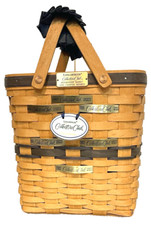 Vintage 1996 Signed Longaberger Collectors Club Membership Basket Charter Member picture