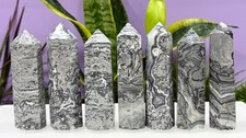 Wholesale Lot 2 Lb Natural Picasso Jasper Obelisk Tower Point Crystal picture