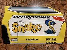 WOWCurved SNAKE RACE CAR DRAG RACING Door Style Sign DRAGSTER Don Prudhomme picture