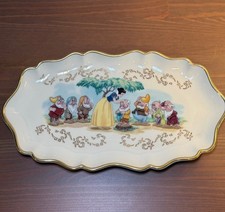 Lenox Disney Snow White Seven Dwarfs Candy Dish 1997 Original Tag USA Vtg picture