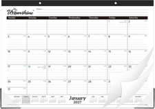 2027 Desk Calendar - 18 Monthly Desk Calendar 2027, 17
