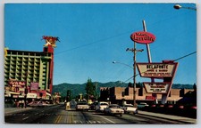 Street View Stateline California CA Harrah's Casino Old Cars 1963 Postcard picture