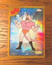 2025 Topps Chrome SpongeBob Atomic Flounder Mermaid Man Barnacle Boy Orange /25 picture