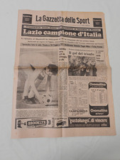 La Gazzetta dello Sport 13/05/1974 LAZIO CHAMPION OF ITALY 1973/74 original picture